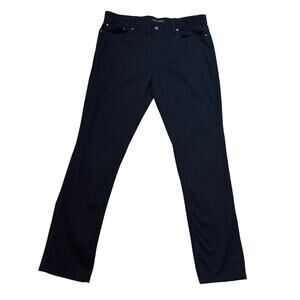 Saks Fifth Avenue Pants Mens 34x32 Black #SOFMF8P005 High Rise Straight Leg Work